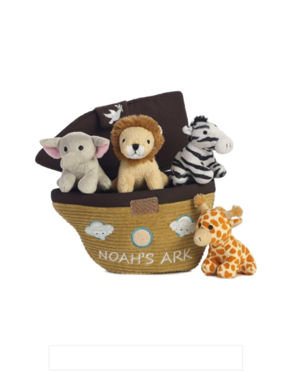 Baby Talk Noah's Ark Baby Stuffed Animals Sound Squeak Rattle NWT